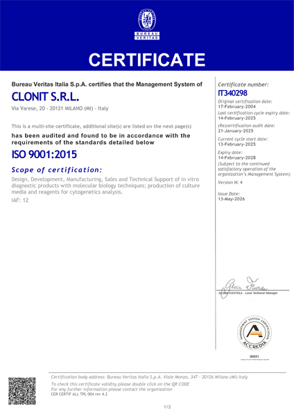 Certification ISO 9001
